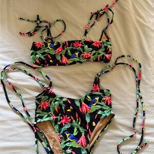 Moldie Goldies Floral Print Bikini Set